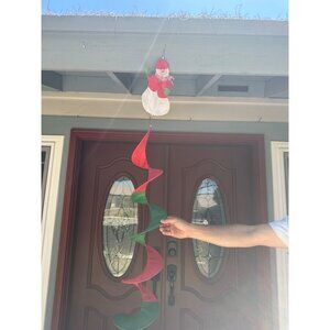 Vintage Christmas Snowman windsock